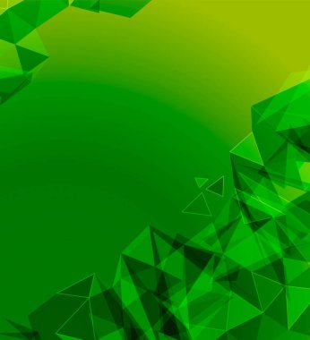 Fütürist Tasarım, üçgenli arkaplan - broşür tasarımı veya broşür