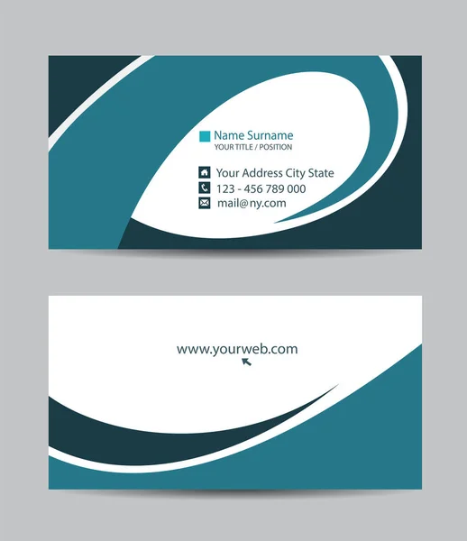 Vector Abstract Creative Business Cards — Stock Vector