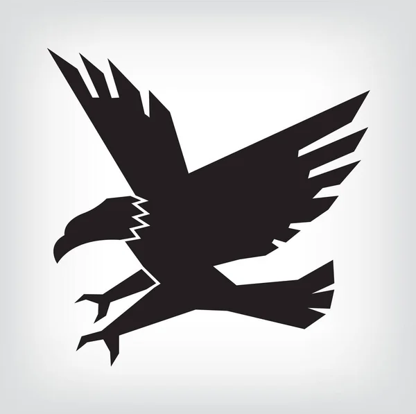 Símbolo Águia Design Emblema Atacando Ilustração Águia — Vetor de Stock