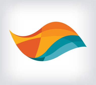 Amblem tasarımı, soyut vektör logosu. Soyut iş logosu