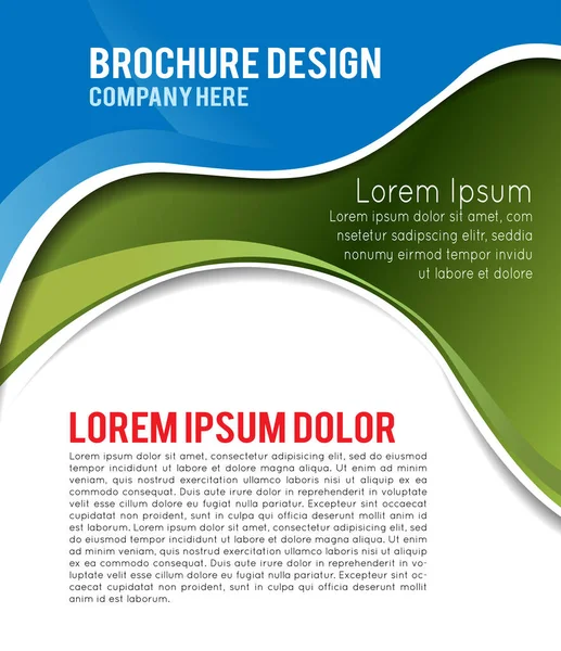 Modelo Profissional Layout Design Negócios Design Banner Corporativo Capa Revista —  Vetores de Stock