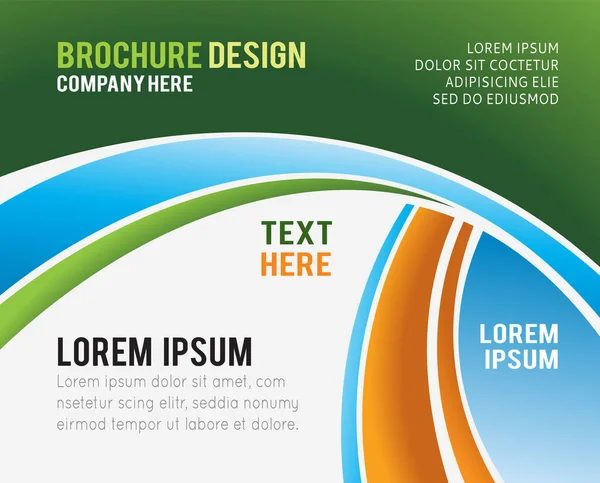 Brochure Design Contenu Fond Modèle Mise Page Conception — Image vectorielle
