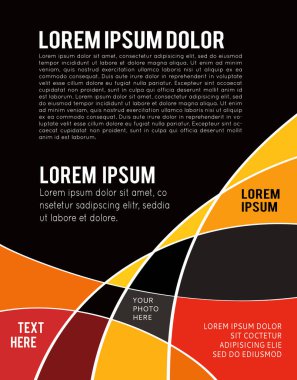 Vektör soyut gelecek geometrik konsept çizimi - katman şablonu