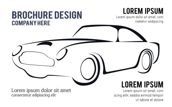 Абстрактна Концепція Дизайну Автомобіля Автомобільний Векторний Шаблон Дизайну Логотипу Білому — стоковий вектор