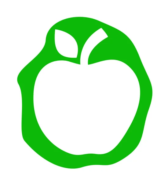 Apple Zeichen Symbol Vektorillustration — Stockvektor
