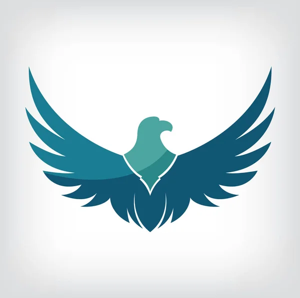 Simbolo Aquila Emblema Design Attaccando Illustrazione Aquila — Vettoriale Stock