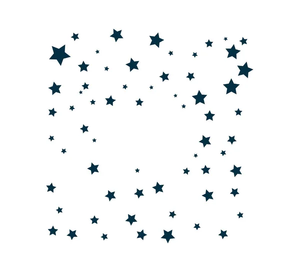 星空アイコンベクトル 白の背景にシンプルな青のピクトグラムをフラット 星空図 — ストックベクタ