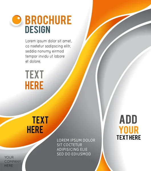 Brochure Vectorielle Dépliant Couverture Magazine Modèle Affiche — Image vectorielle