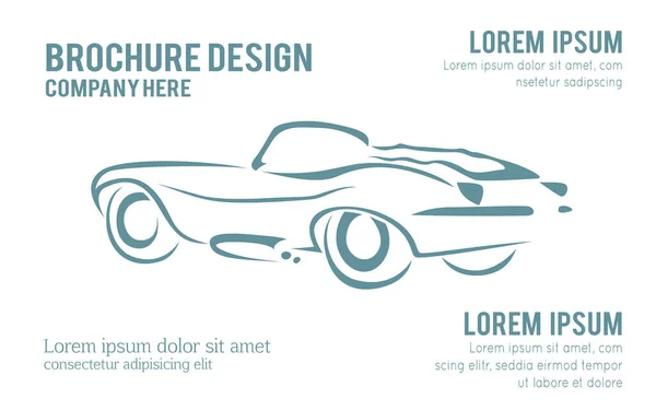 Абстрактна Концепція Дизайну Автомобіля Автомобільний Векторний Шаблон Дизайну Логотипу Білому — стоковий вектор