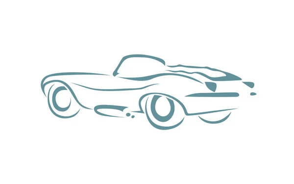 Modèle Conception Logo Vectoriel Automobile Abstrait Conception Voiture Sur Fond — Image vectorielle