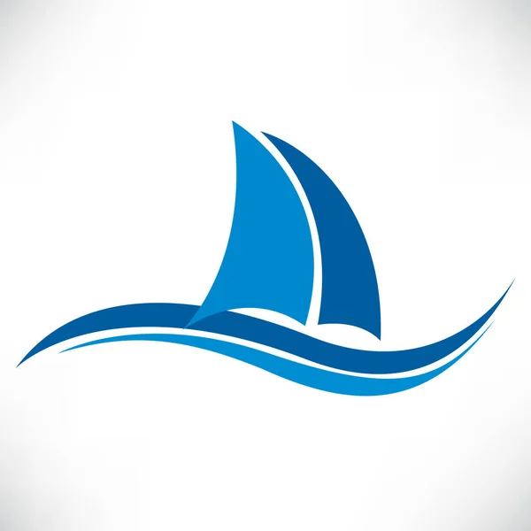 Yacht Icon Silhouette Vector — Stock Vector