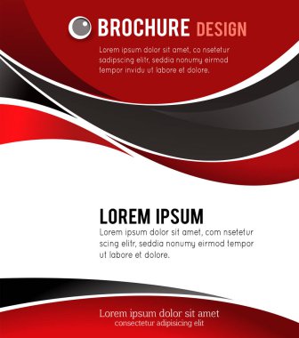 Vektör broşürü, broşür, dergi kapağı ve poster şablonu