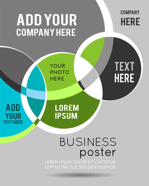 Журнал или брошюра, векторный дизайн гладкой кривой волны линий и кругов. Абстрактный фон.