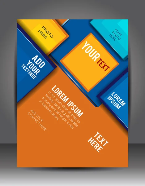 Abstracte Zakelijke Achtergrond Laagsjabloon Brochure Flyer — Stockvector