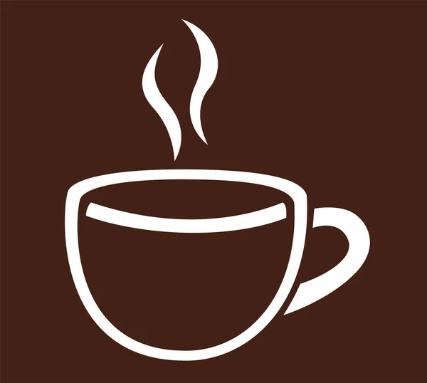 Kaffeetasse Hintergrund Illustration — Stockvektor