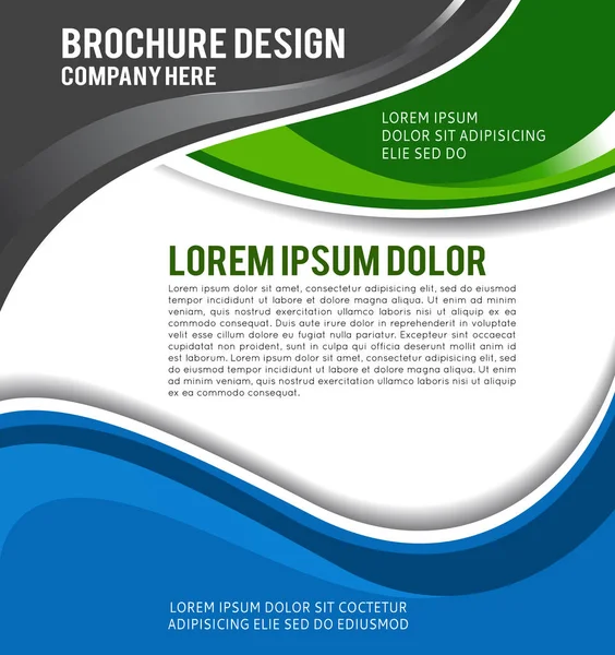 Apresentação Elegante Cartaz Negócios Capa Revista Modelo Layout Design — Vetor de Stock
