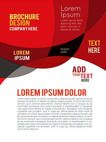 Brochure Vettoriale Flyer Design Layout Template Brochure Design Volantino — Vettoriale Stock