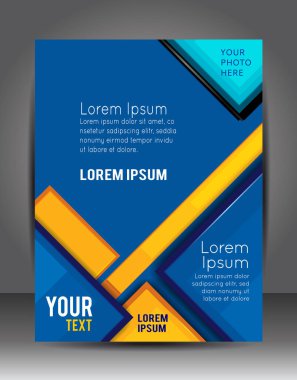 Soyut iş geçmişi. Katman şablonu. Broşür veya broşür