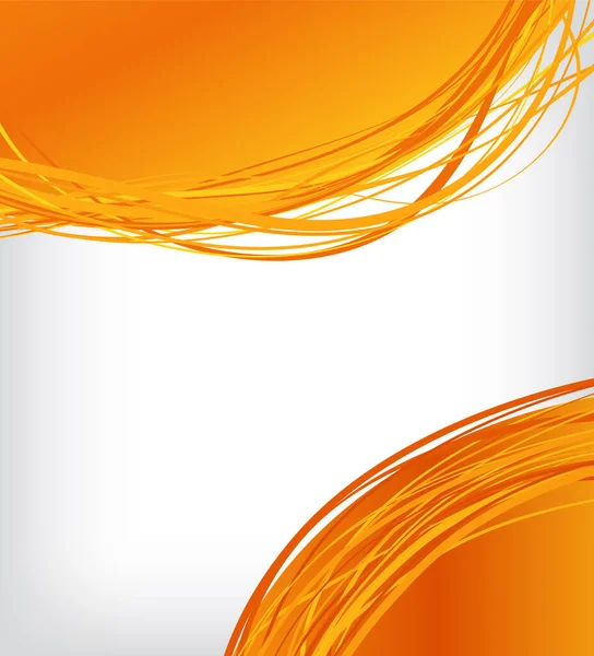 Leták Katalog Šablona Abstraktní Oranžový Design — Stockový vektor