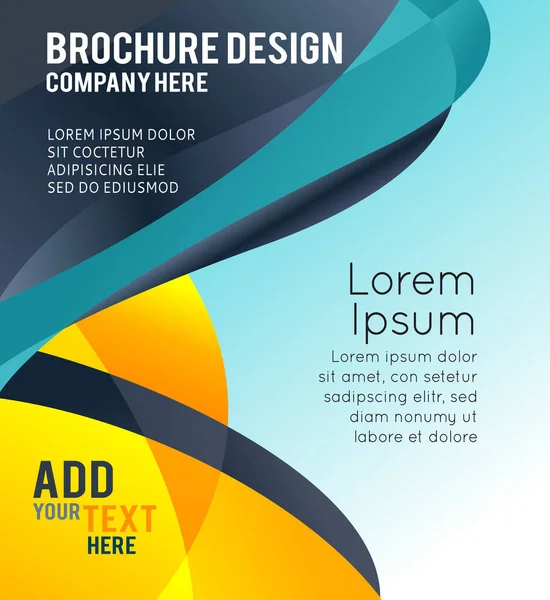 Background Concept Design Brochure Flyer Abstract Vector Illustration Circle Wawes — Stock Vector