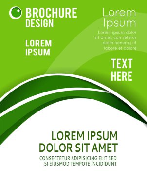 Vektör broşürü, broşür, dergi kapağı ve poster şablonu