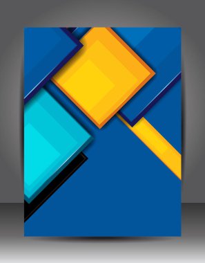 Soyut iş geçmişi. Katman şablonu. Broşür veya broşür