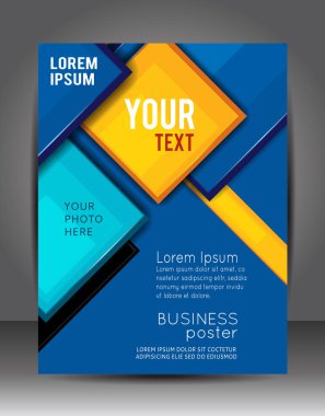 Soyut iş geçmişi. Katman şablonu. Broşür veya broşür