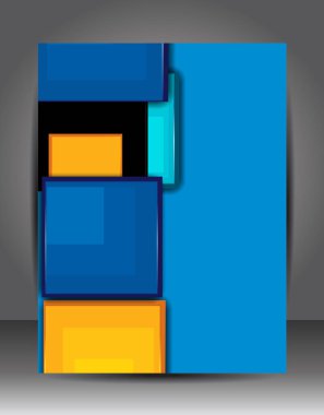 Soyut iş geçmişi. Katman şablonu. Broşür veya broşür