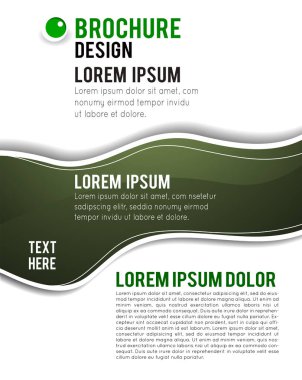 Vektör broşürü, broşür, dergi kapağı ve poster şablonu