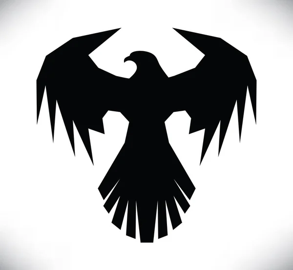 Eagle Symbol Emblem Design Attacking Eagle Illustration — Stock Vector