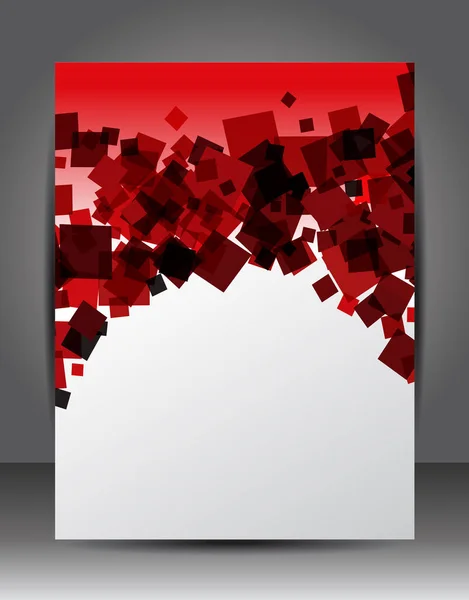 Entreprise Fond Entreprise Avec Cube Flyer Modèle Conception Brochure — Image vectorielle