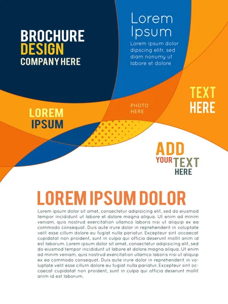 Vector Brochure Flyer Design Layout Template Brochure Design Flyer — Stock Vector