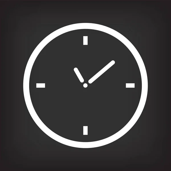 Clock Symbol Clock Icon Outline Webpage — Stock Vector