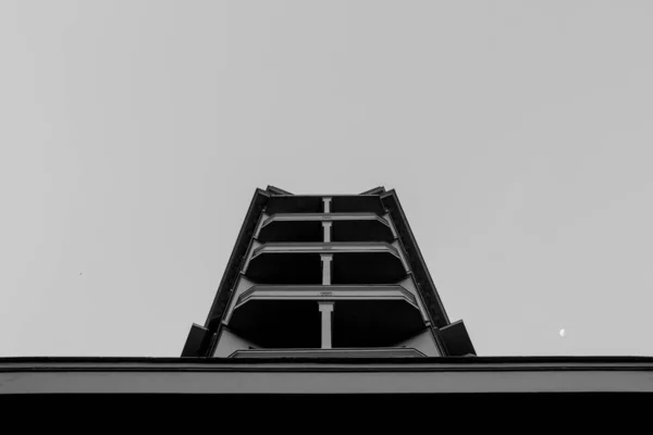 Symmetrie Eine Schwarz Weiß Komposition — Stockfoto