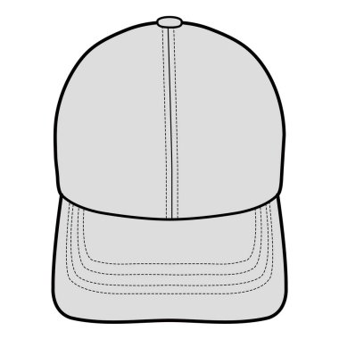 Beyzbol Şapkası Şapka Düz Çizim