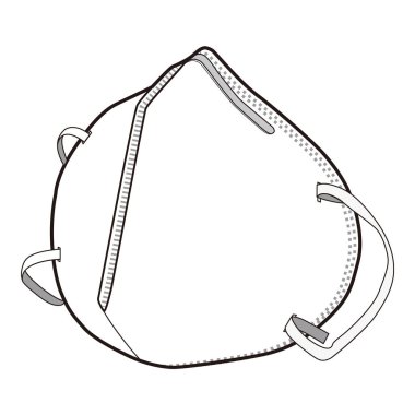  Maskeli Corona Pamuk Maskesi KF94 KF80 Sarı Toz Diş Maskesi