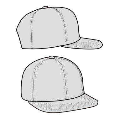 Snapback Şapka Şapka Düz Çizim