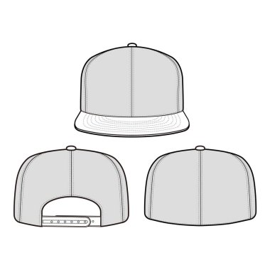 Snapback Şapka Şapka Düz Çizim