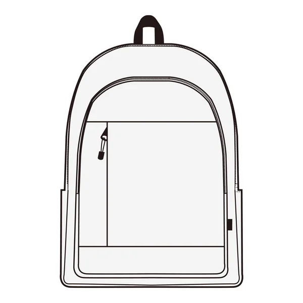 Backpack Μόδα Επίπεδη Σχεδίαση Σκίτσο — Φωτογραφία Αρχείου