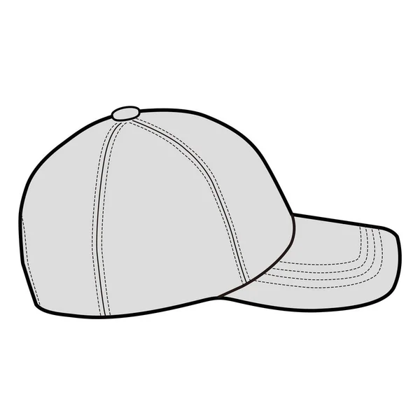 Cappellino Baseball Moda Schizzo Piatto — Foto Stock