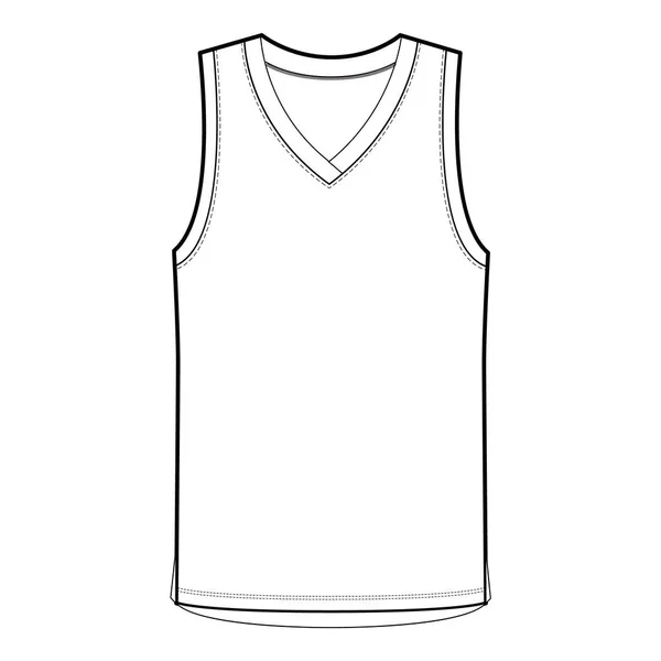 Tank Top Sleeveless Tee Shirt Muscle Shirt Yoga Top Basketball — Stock Photo, Image