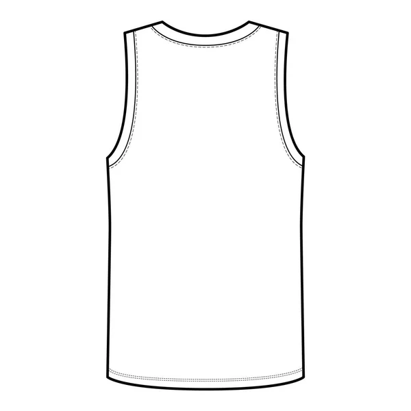 Canotta Senza Maniche Shirt Muscle Shirt Yoga Top Basketball Jersey — Foto Stock