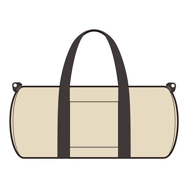 Boston Bag Cross Tote Fashion Flat Sketch — Stock Photo, Image