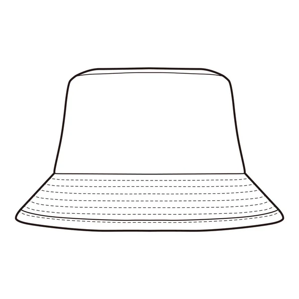 Καπέλο Κουβά Μόδα Επίπεδη Σκίτσο — Φωτογραφία Αρχείου
