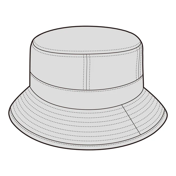 Καπέλο Κουβά Μόδα Επίπεδη Σκίτσο — Φωτογραφία Αρχείου