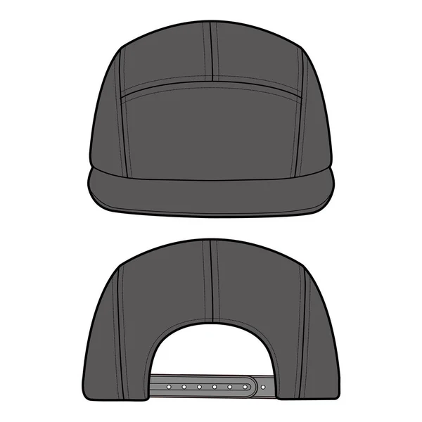 Platte Schets Camp Cap Hat Fashion — Stockfoto