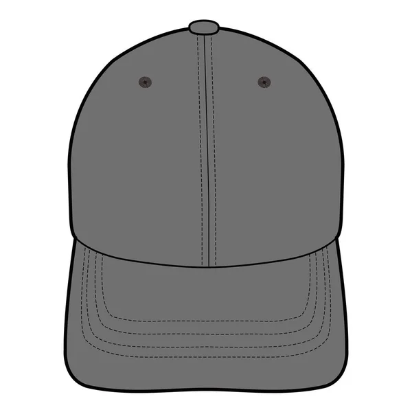 Baseball Sapka Snapback Hat Divat Lapos Vázlat — Stock Fotó