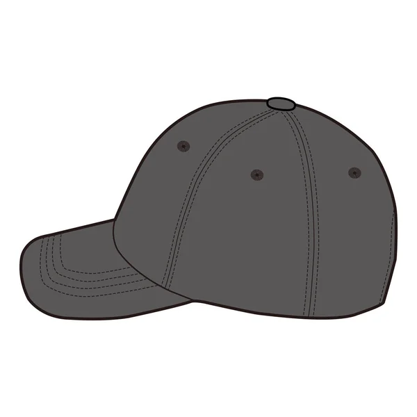 野球帽スナップバック帽子ファッションフラットスケッチ — ストック写真