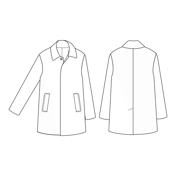 Casaco Exterior Casaco Outerwear Moda Plana — Fotografia de Stock