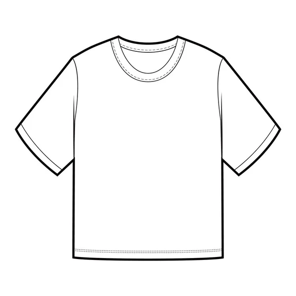 Camiseta Manga Corta Top Plano Moda — Foto de Stock